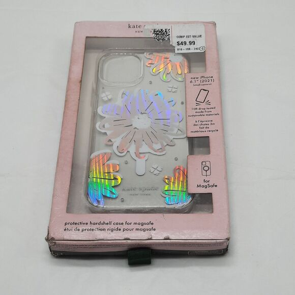 Kate Spade NY iPhone 13 Case Hardshell Protective Magsafe 6.1" Drop Tested - Picture 1 of 5